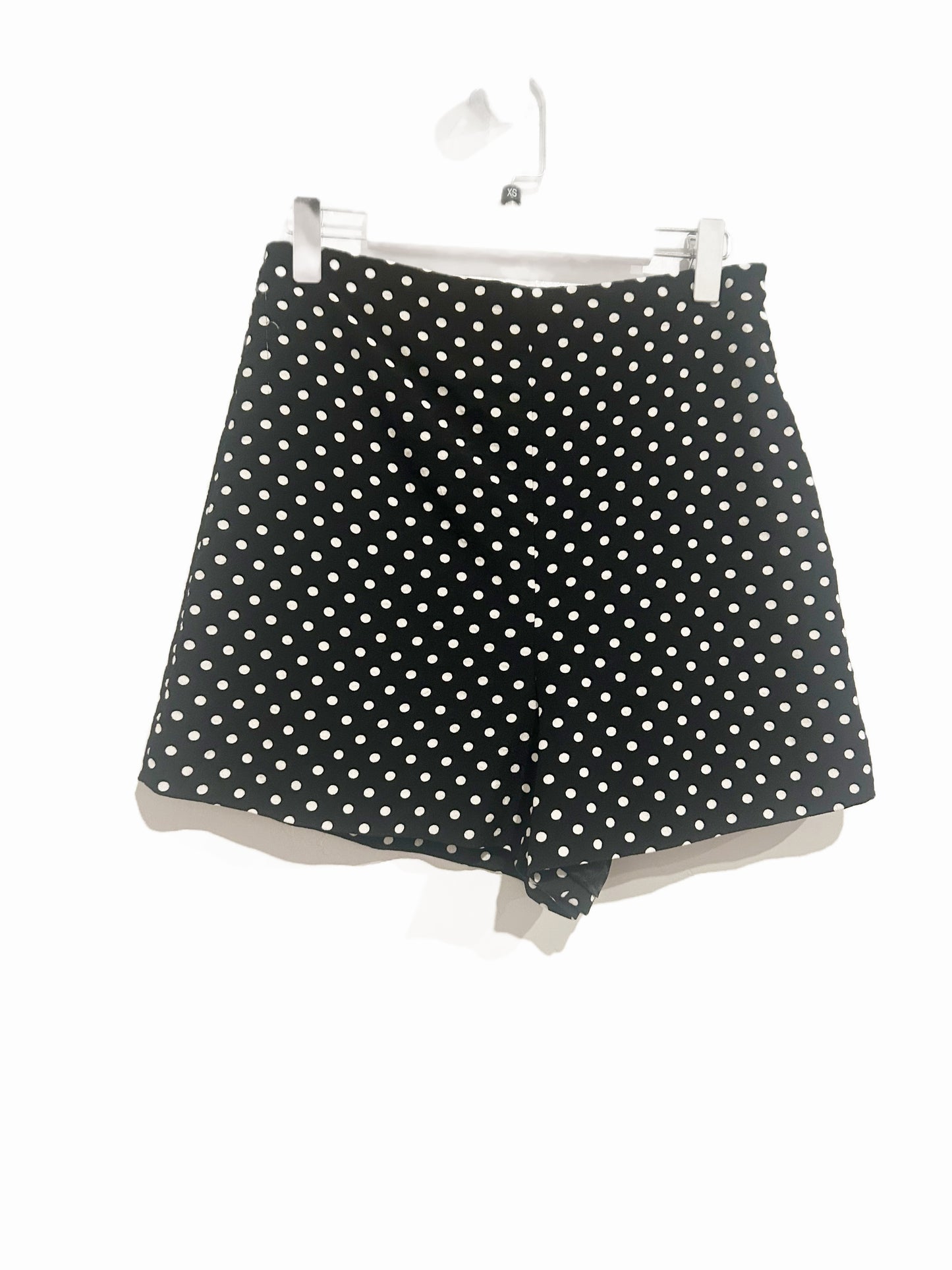 Zara High Waist Black and White Polka Dot Shorts - XS