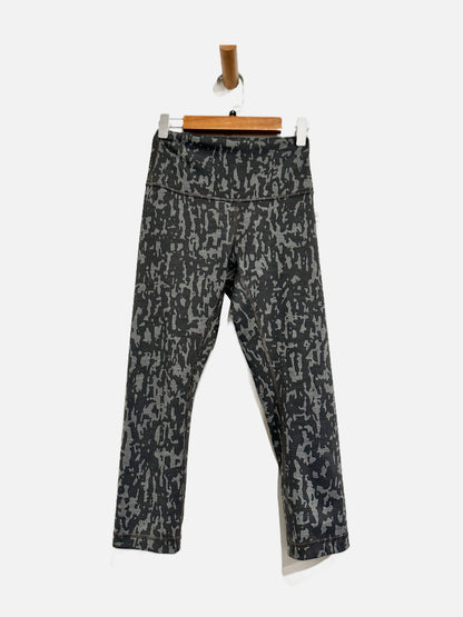 Lululemon Wunder Train High-Rise Crop 21" in Heathered Black Asphalt Grey - 4