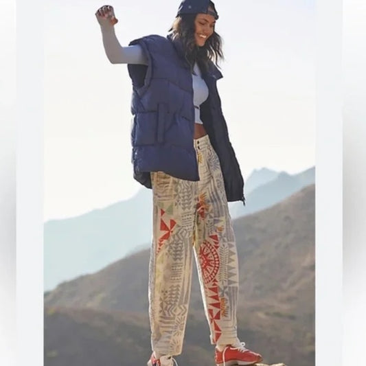 Free People Flipside Printed Pants -XS