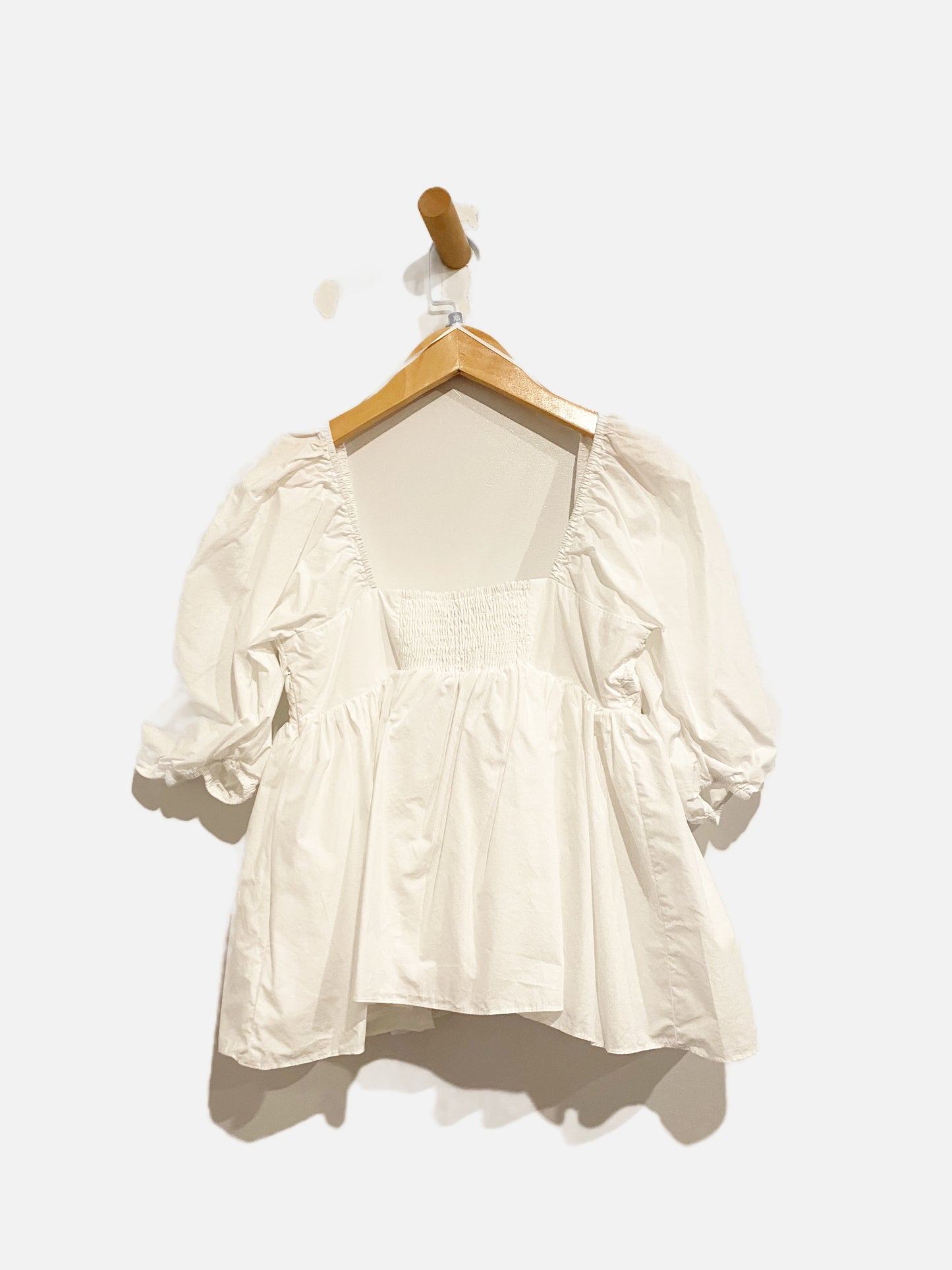 English Factory NWT White Sleeve Cinched Top - XS