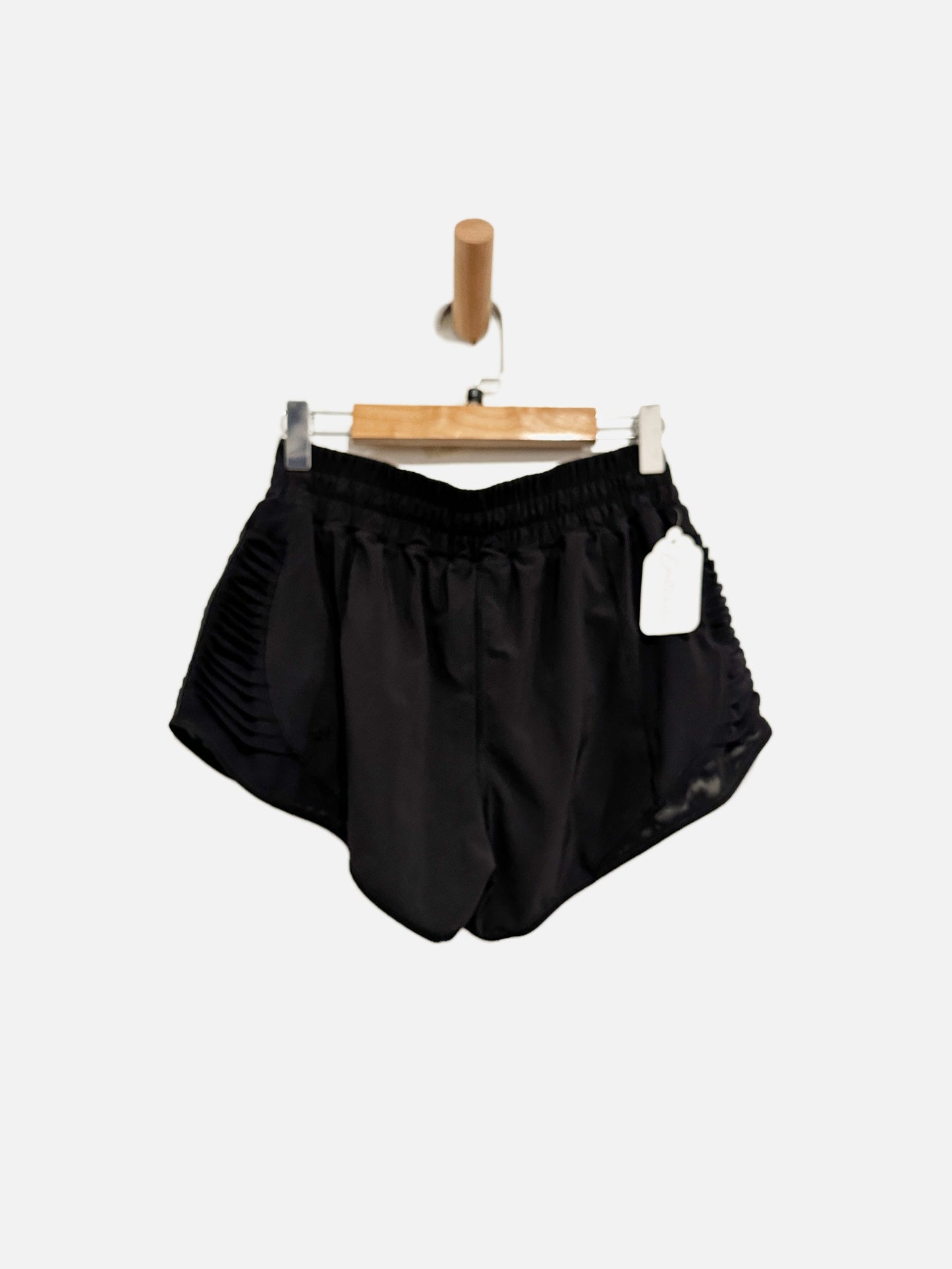 Lululemon Black Ruched Side Shorts - 6