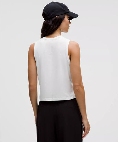 Lululemon Classic Fit Cotton Blend Tank in White
