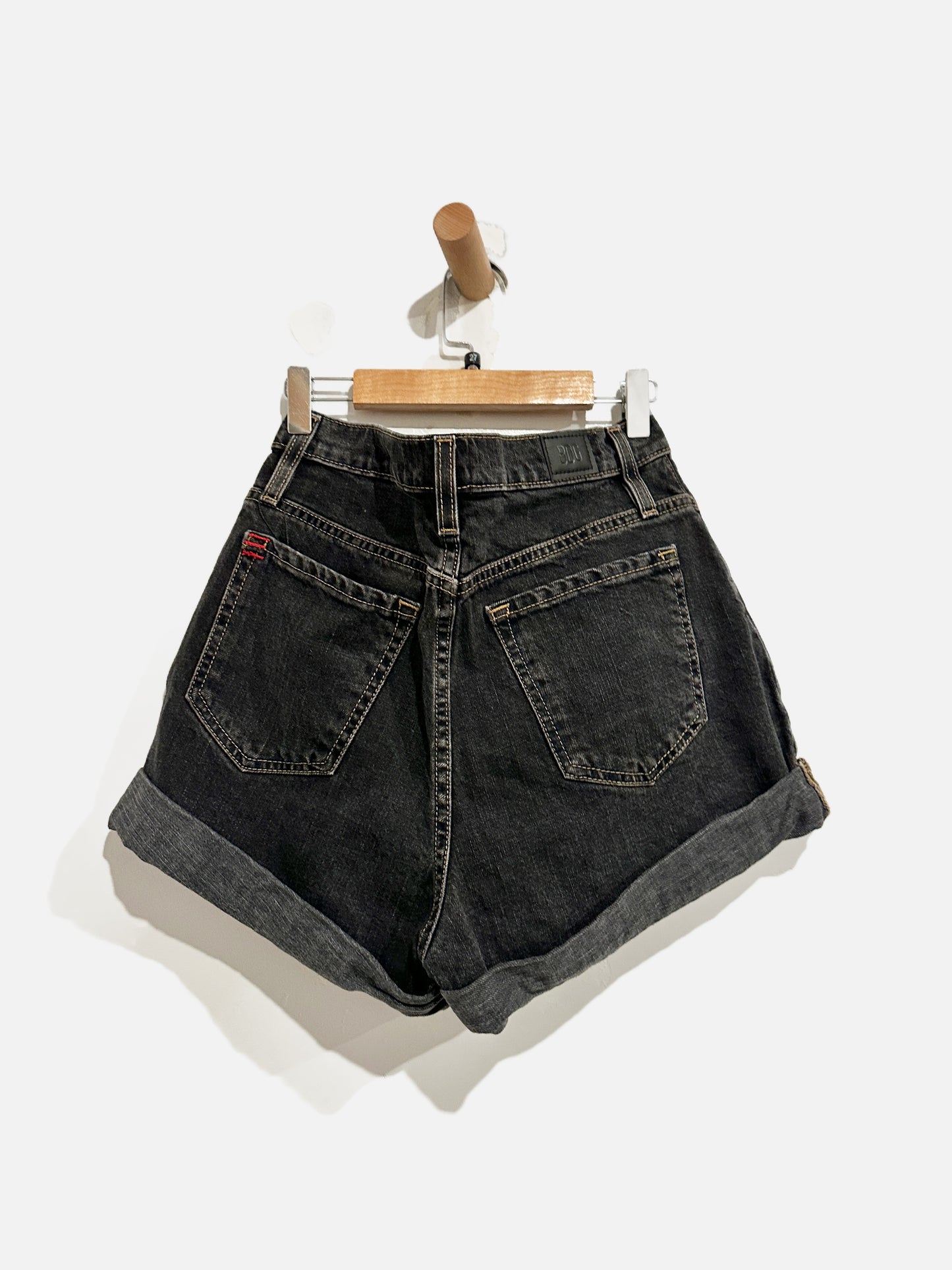 BDG Black High Rise Mom Shorts - 27