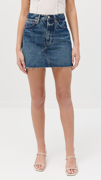 Reformation Nina A-Line Denim Skirt - 25