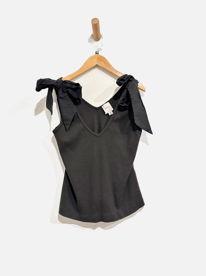 Anthropologie Maeve Black Tie Tank - Medium