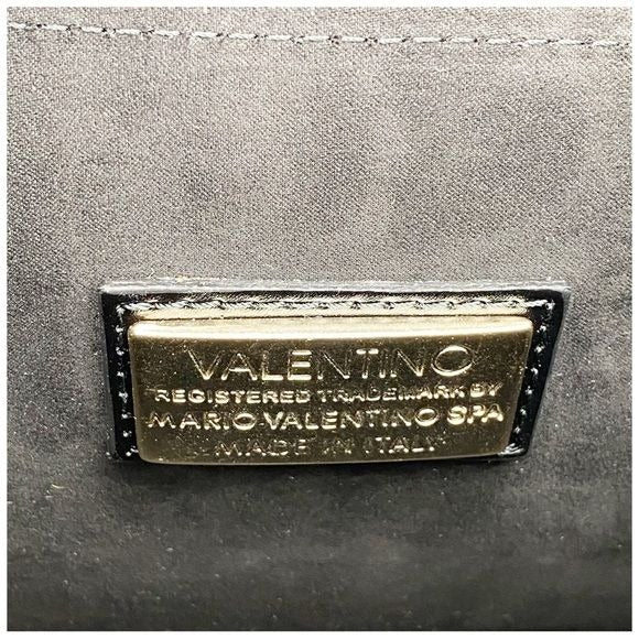 Valentino Melanie Leather Satchel in Black