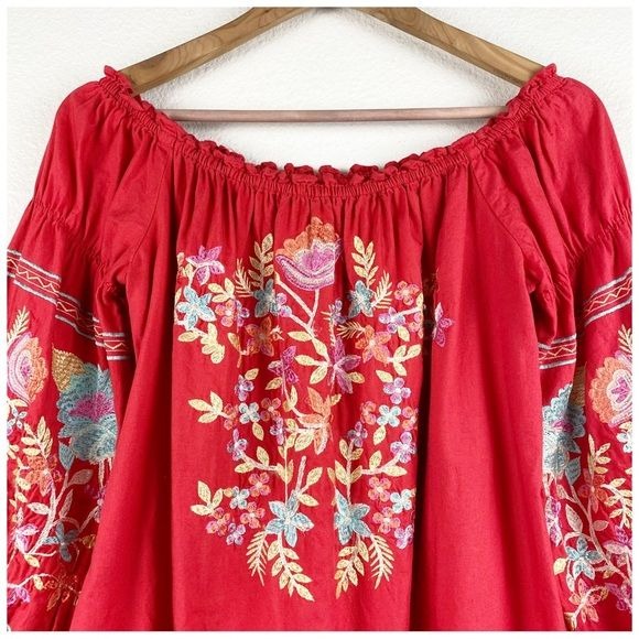 Free People Fleur Du Jour Enchanted Garden Dress in Red Size Small