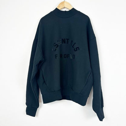Essentials Fear of God Core Crewneck in Jet Black Size XS