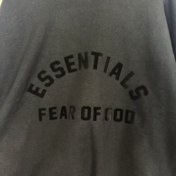 Essentials Fear of God Core Crewneck in Jet Black Size XS
