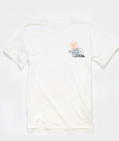 The North Face Men’s Cream Embroidered Graphic Tee - Medium