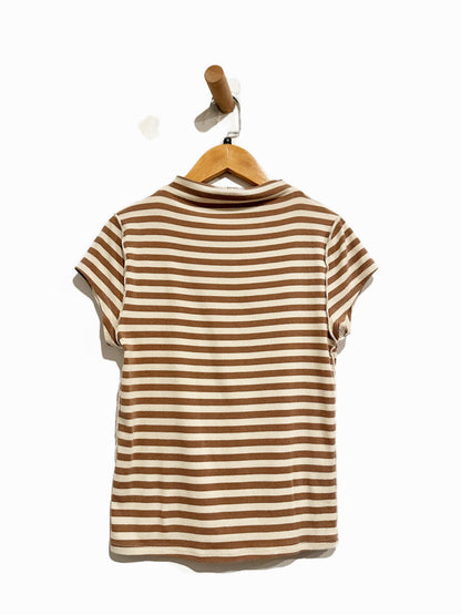 Free People Lola Striped Tee in Otter Combo - Medium