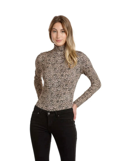 Levi’s Louie Turtleneck Leopard Print Bodysuit - XS