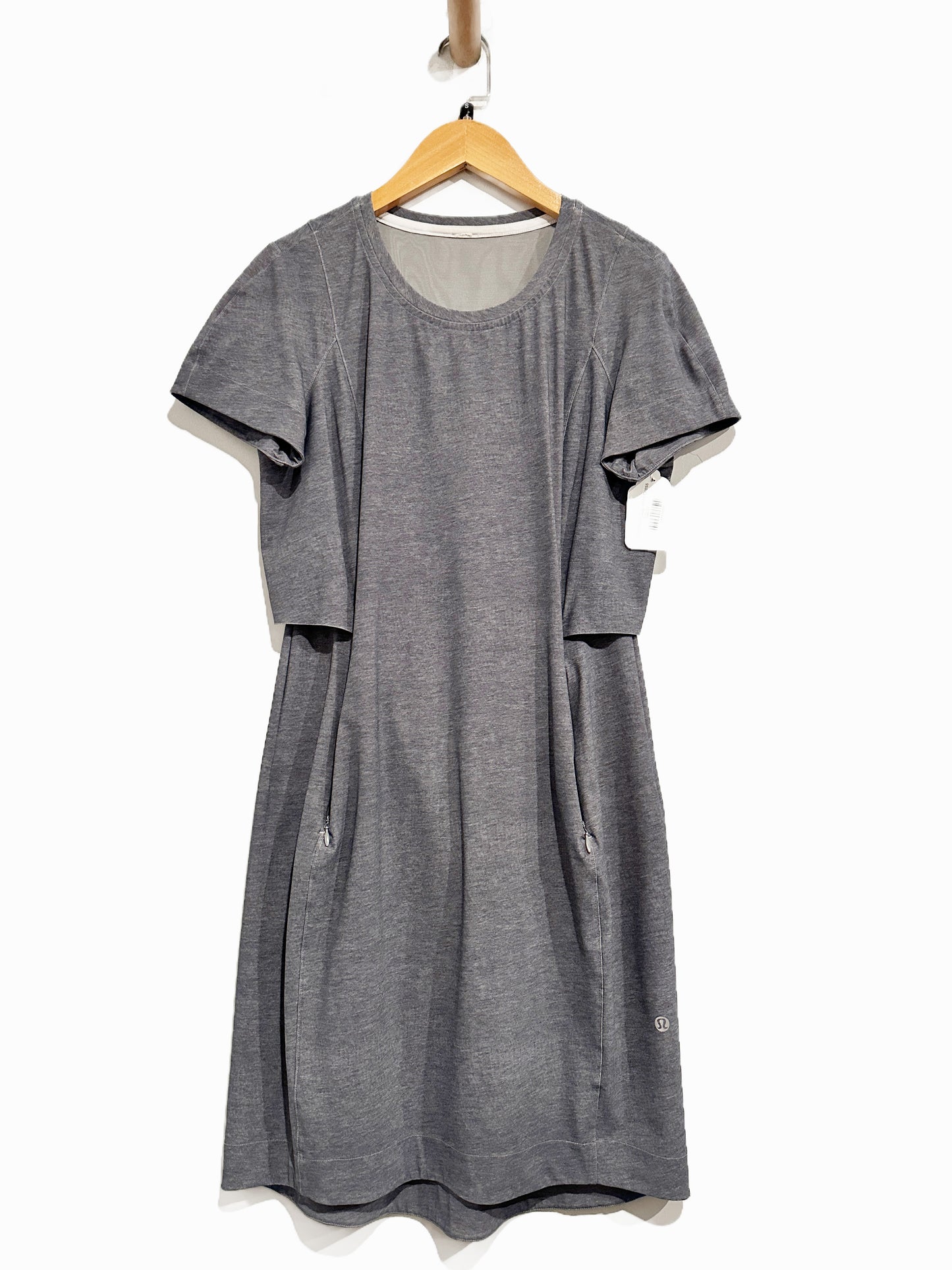 Lululemon &go Endeavor Dress in Heathered Texture Printed Grey - 6