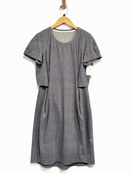 Lululemon &go Endeavor Dress in Heathered Texture Printed Grey - 6