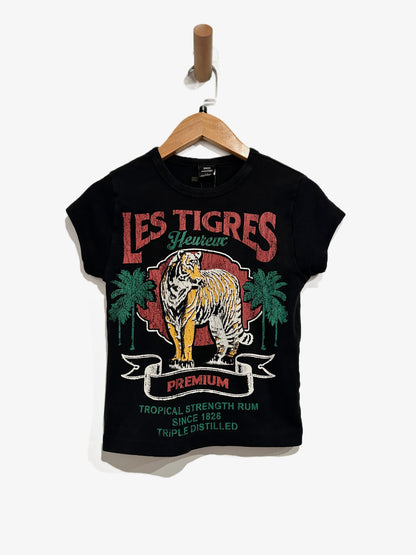 Urban Outfitters Black Les Tigres Fitted Baby Tee - Small