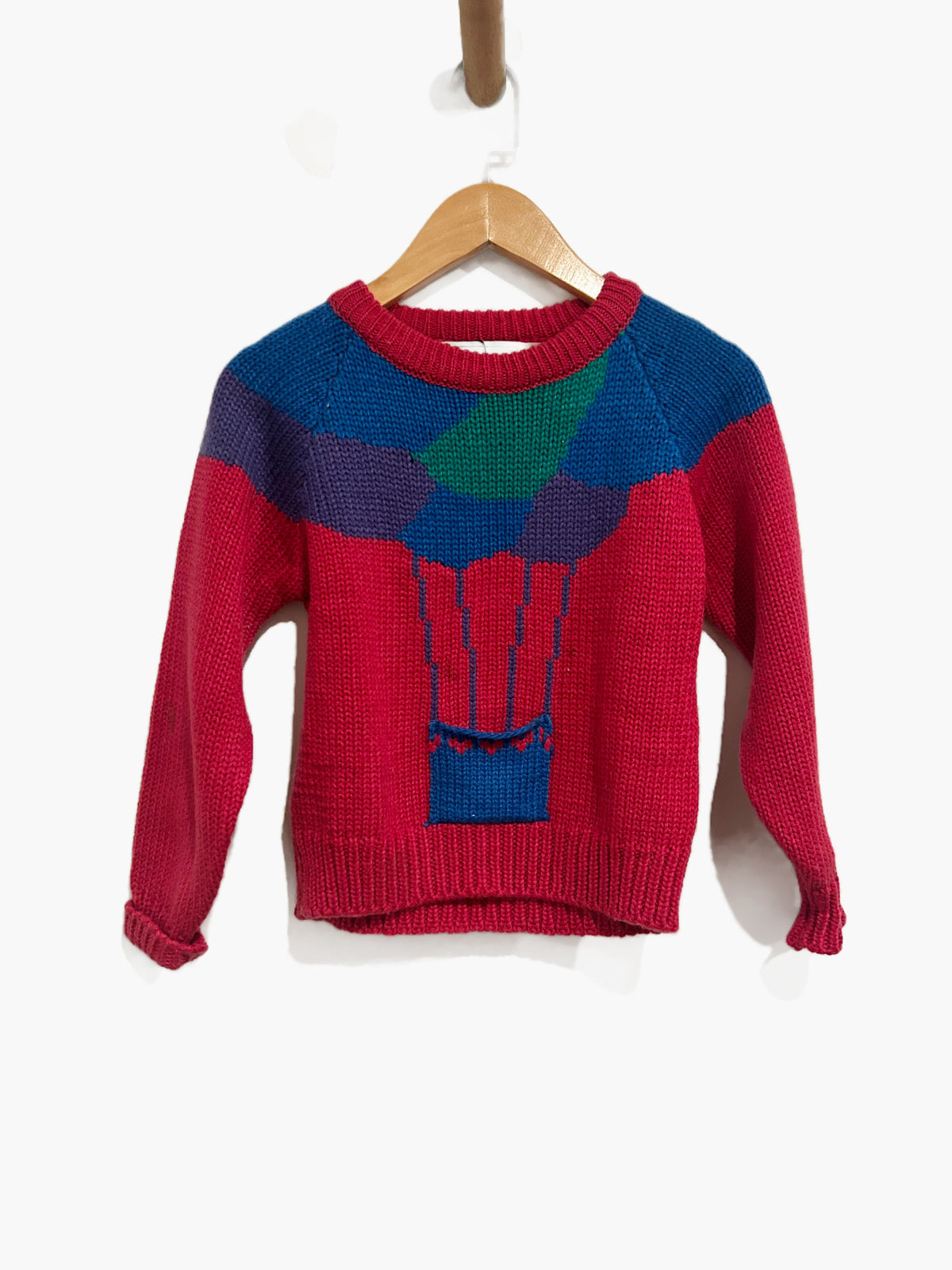 The Eagle’s Eye Vintage Pink Hot Air Balloon Sweater - 6