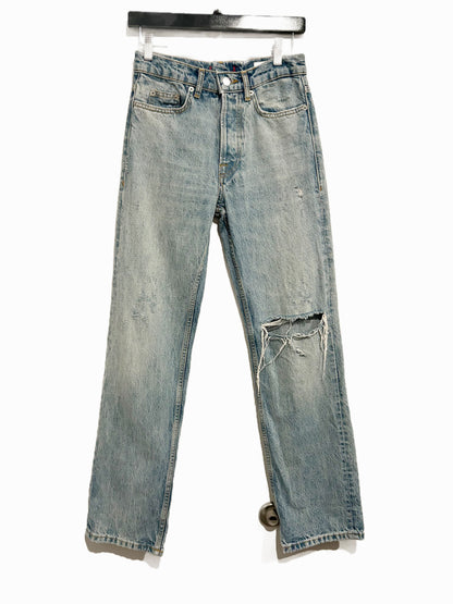 Zara Distressed Slouchy Jeans - 0
