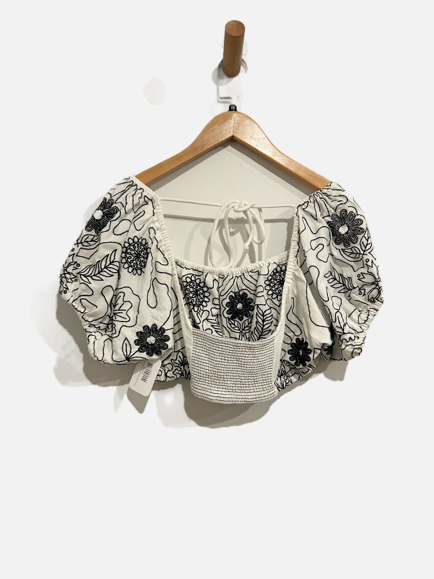 NWT Free People Lotus Embroidered Crop Top - XS