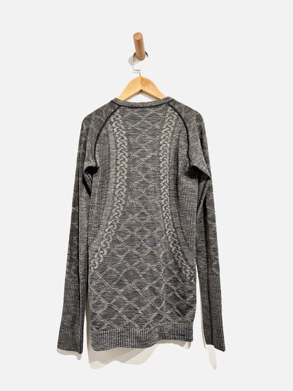 Lululemon Rest Less Gray Cable Knit Long Sleeve