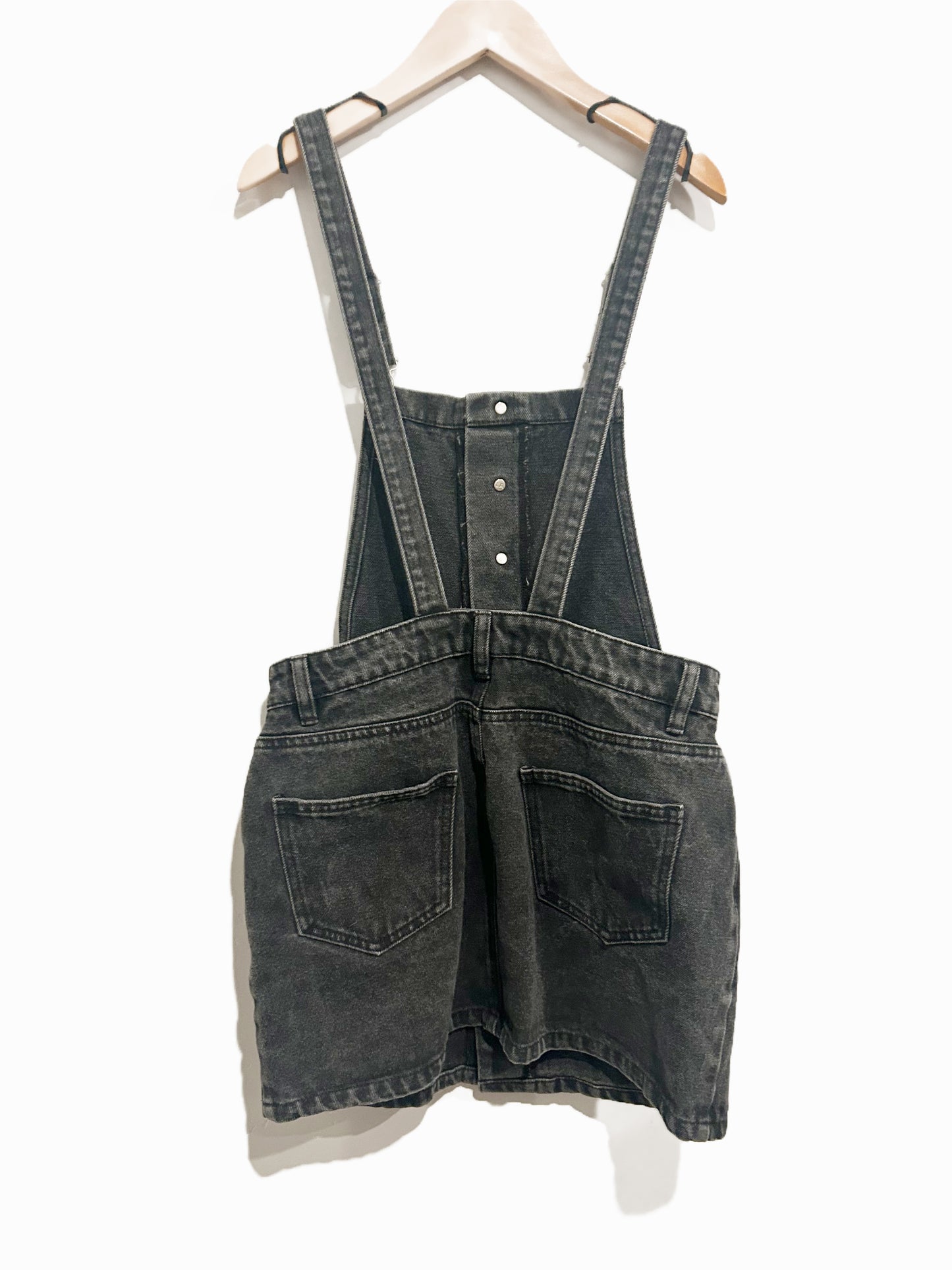 Pacsun Black Denim Overall Dress - Small