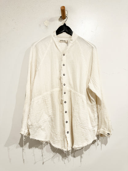Free People Summer Daydream Button Down in Ivory - Small