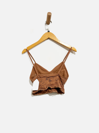 Free People Brown Lace Bralette XS/S