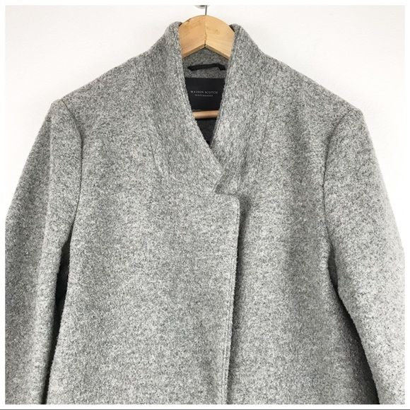 Scotch & Soda Tailored Coat in Heather Gray Size 3/Large