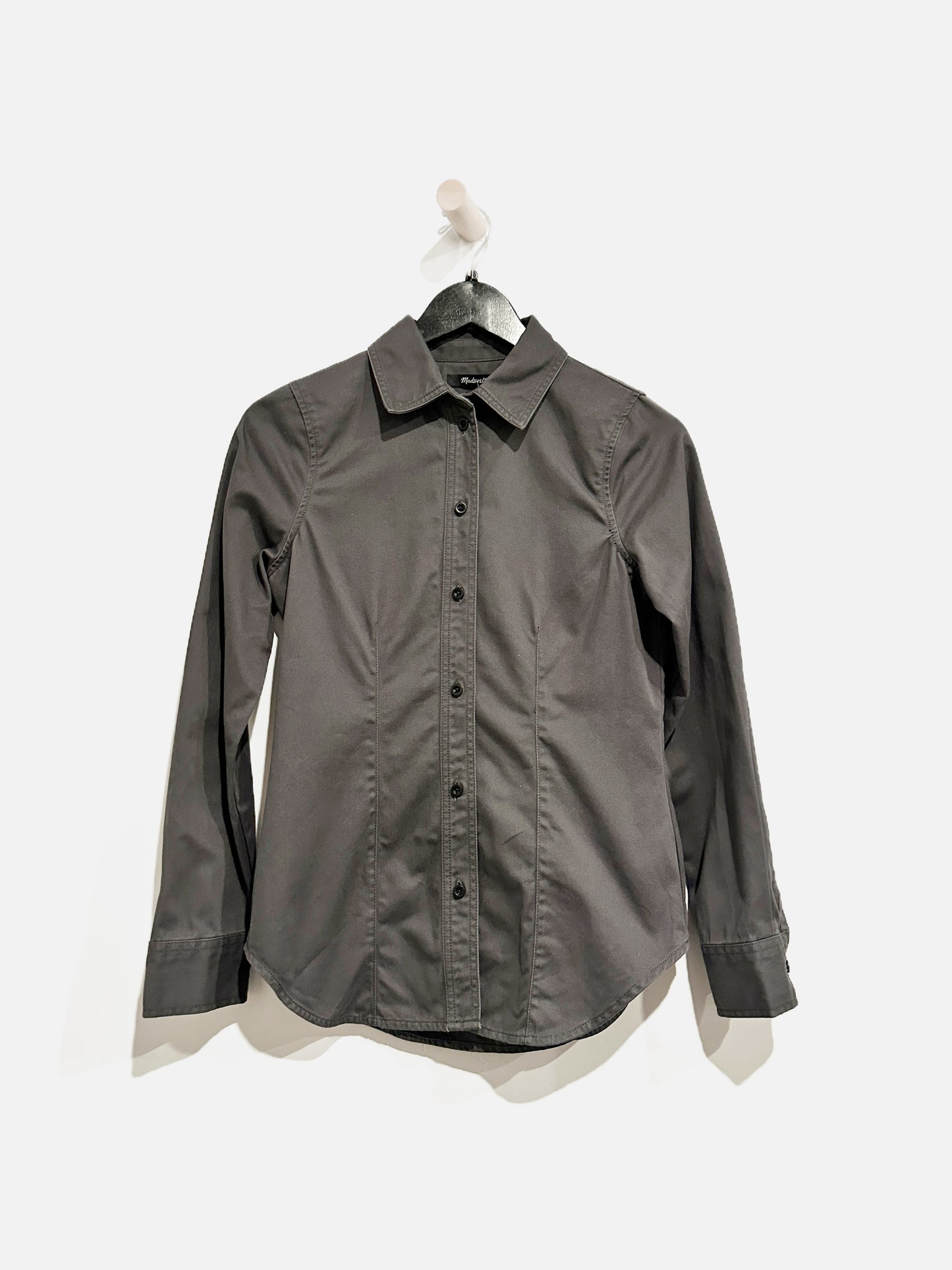 Madewell Gray Button Down -00