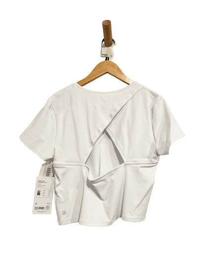 Athleta NWT Transcend Open Back Tee in Bright White - Large