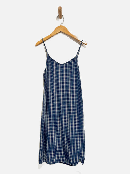 Abercrombie and Fitch Blue and White Plaid Dress - 13/14