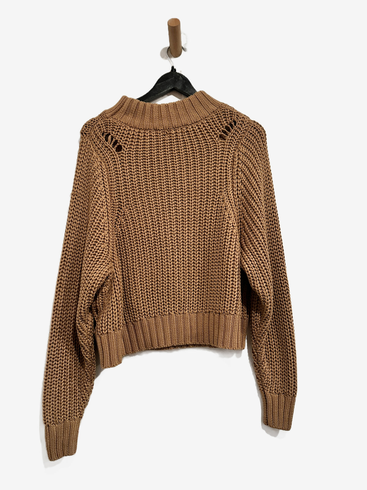 dRA Los Angeles Maisie Chunky Knit Sweater in Tan - Small