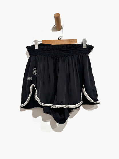 Anthropologie Silky Western Pajama Top & Shorts Set