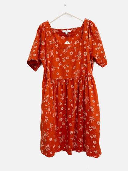 Madewell Allie Red Floral Mini Dress - Medium