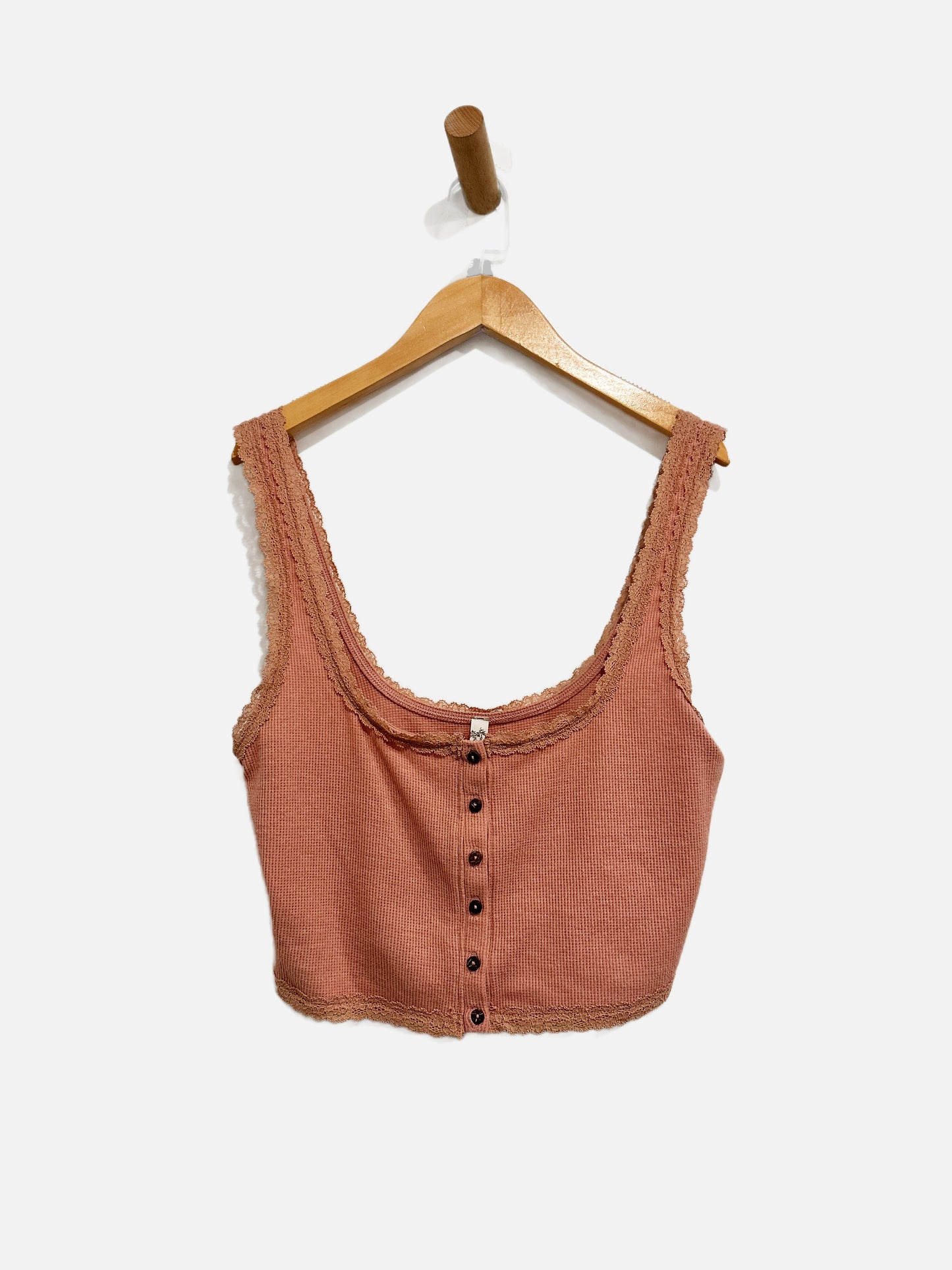 Free People Sugar Dreams Tank in Smoke Rose - Small