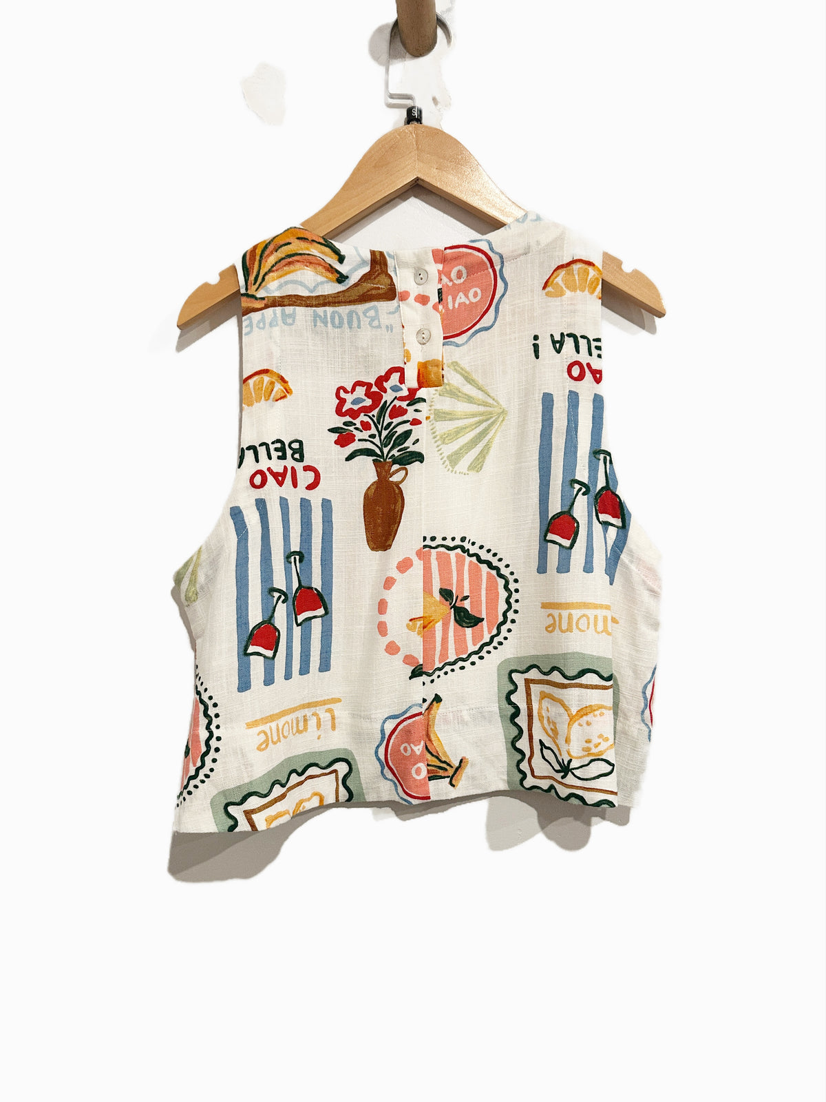 Paper Heart La Dolce Vita Postcard Print Tank - Small
