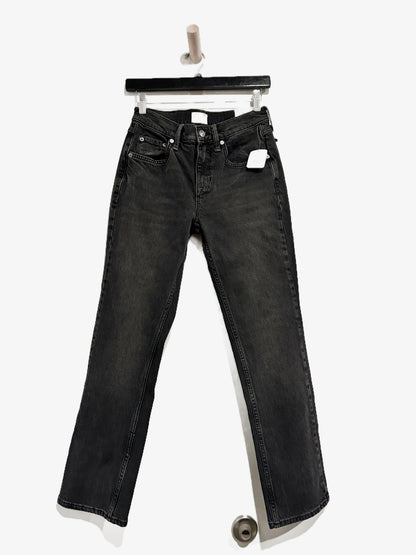 Free People Nash Straight Leg Jean in Black - 27S
