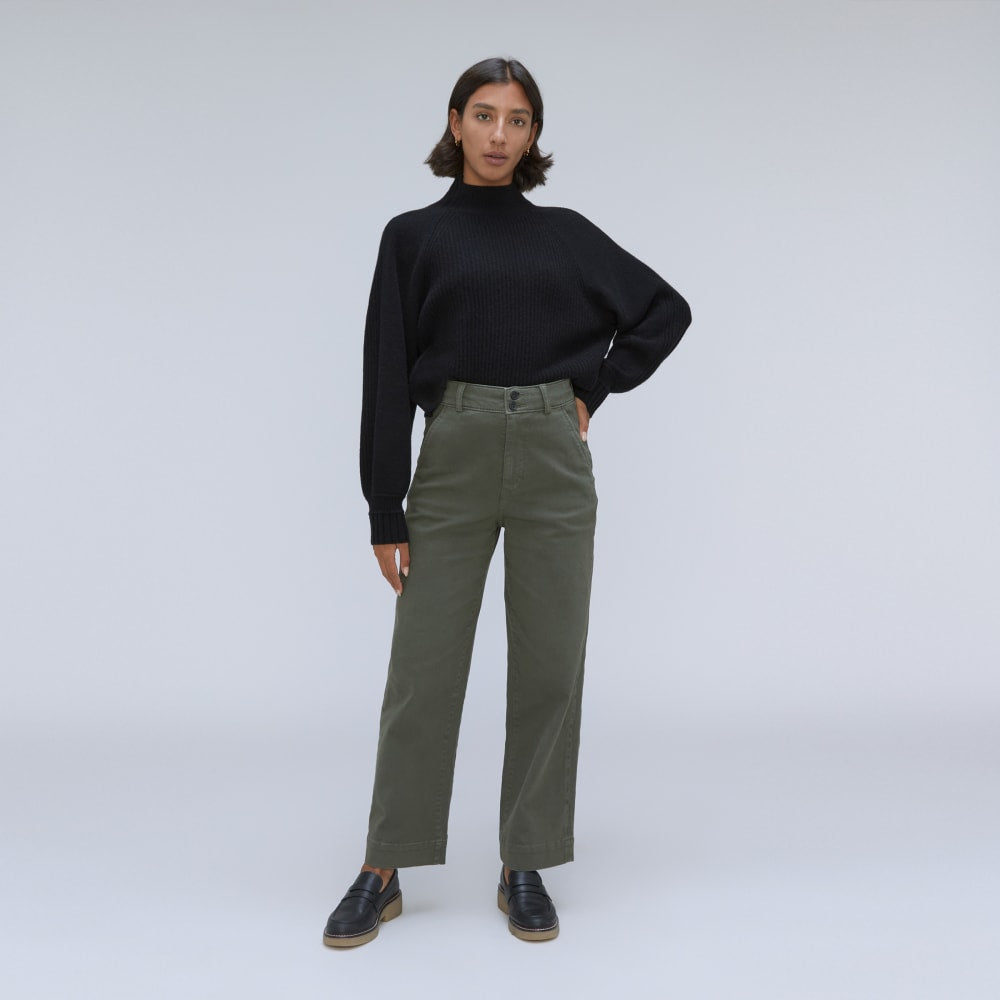 Everlane The Organic Wide Leg Pant in Kambaba - 10