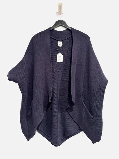 Anthropologie Akemi + Kin Etienne Navy Short Sleeve Cardigan - OS