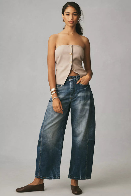 Anthropologie Pilcro Barrel Roll Jeans - 29