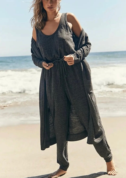 Free People Beach Gray Duster - Small