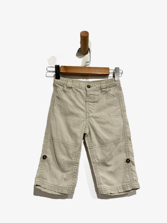 George Beige Linen Blend Pants - 6-9M
