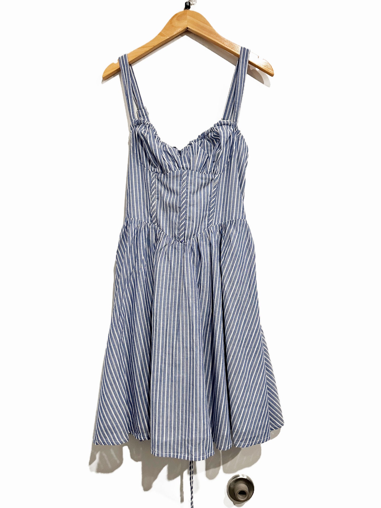 Vici Morning Magnolia Striped Sweetheart Mini Dress - XS