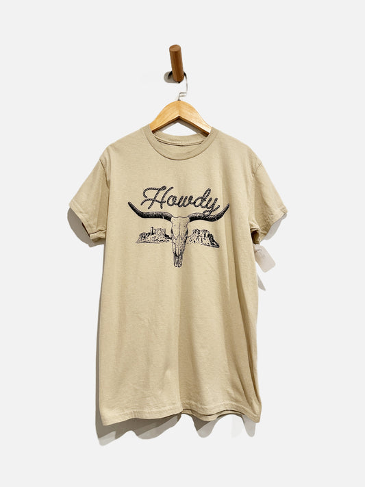 NN Beige Howdy Graphic Tee