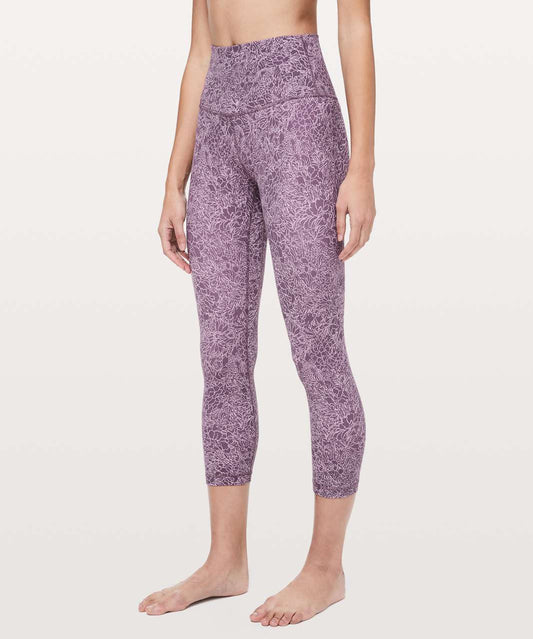 Lululemon Align Crop *21" Arabesque Antoinette Smoky Quartz - 2