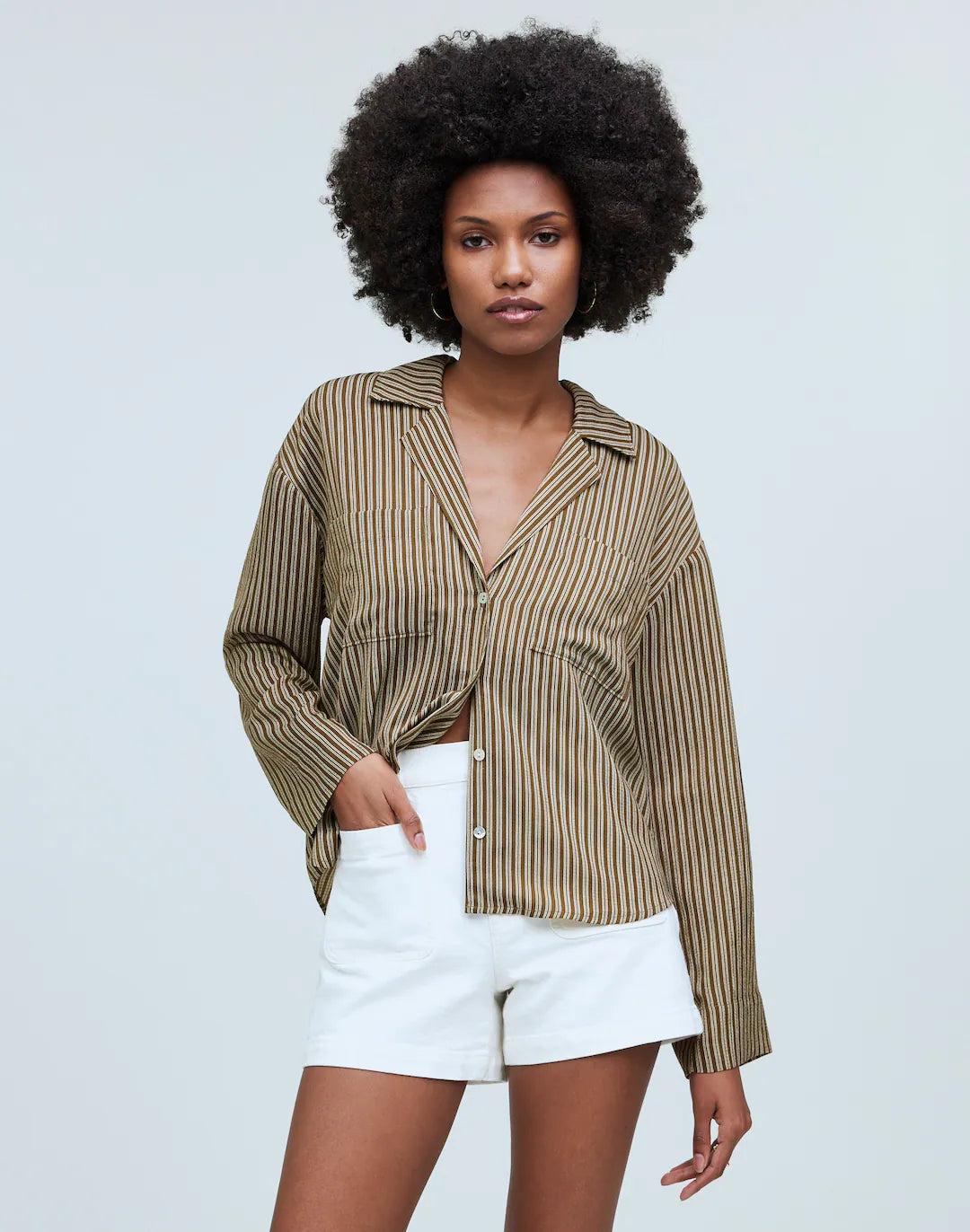 Madewell Resort Long Sleeve Shirt - Large