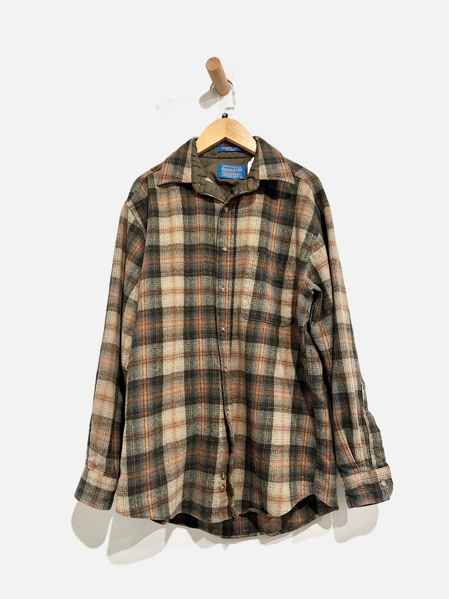 Pendleton Men’s Green Plaid Shacket - Medium