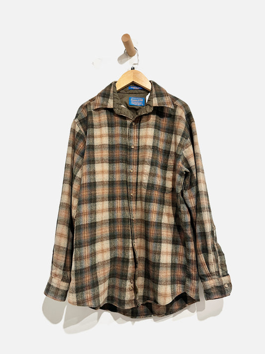 Pendleton Men’s Green Plaid Shacket - Medium