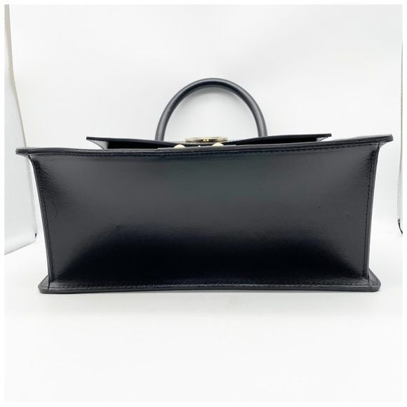 Valentino Melanie Leather Satchel in Black