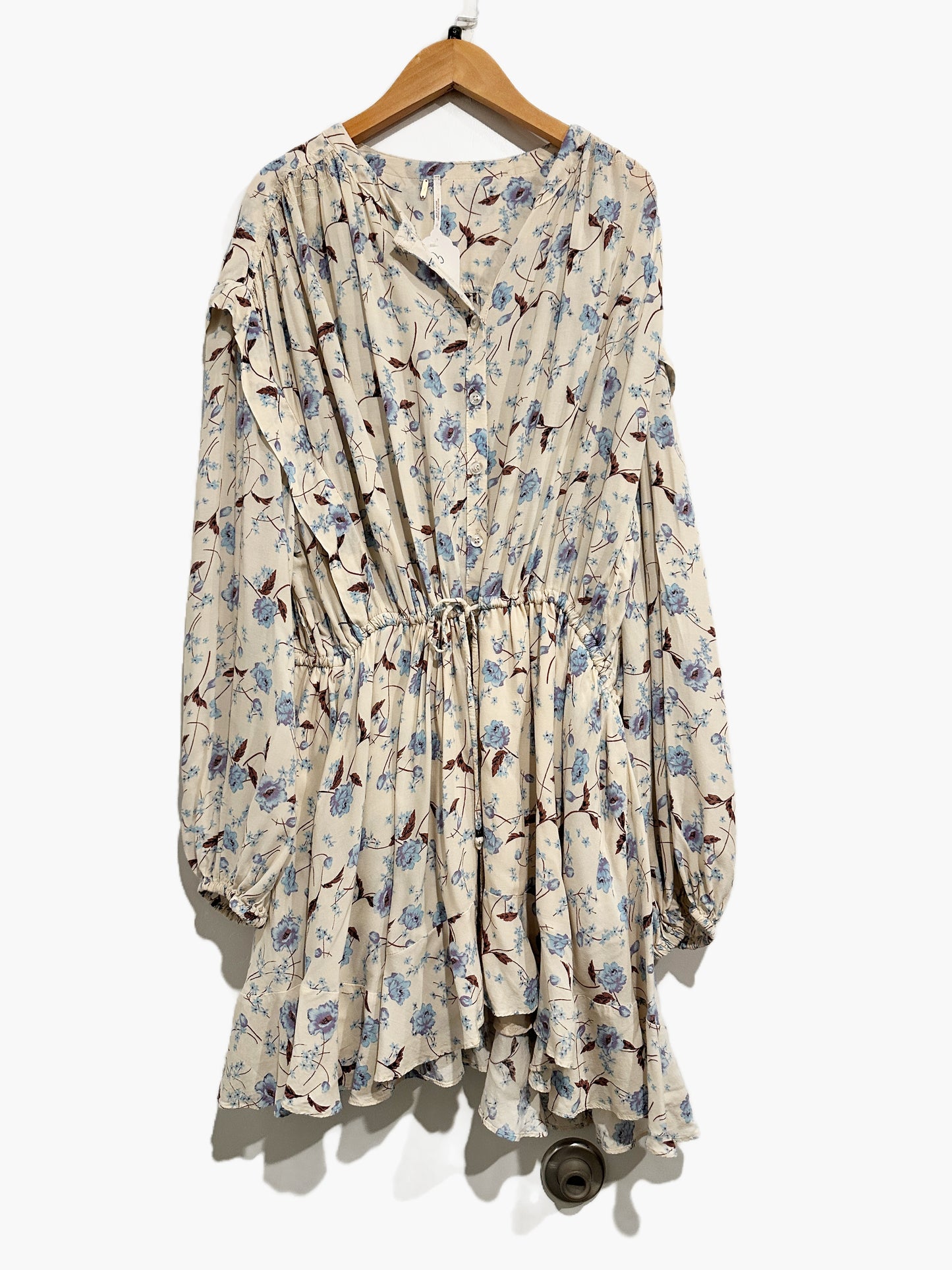 Free People Flower Fields Mini Dress in Ivory Combo - Small