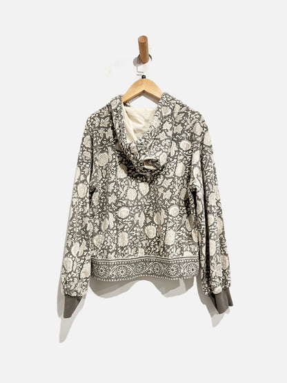 Cleobella Gray Floral Hoodie - XS